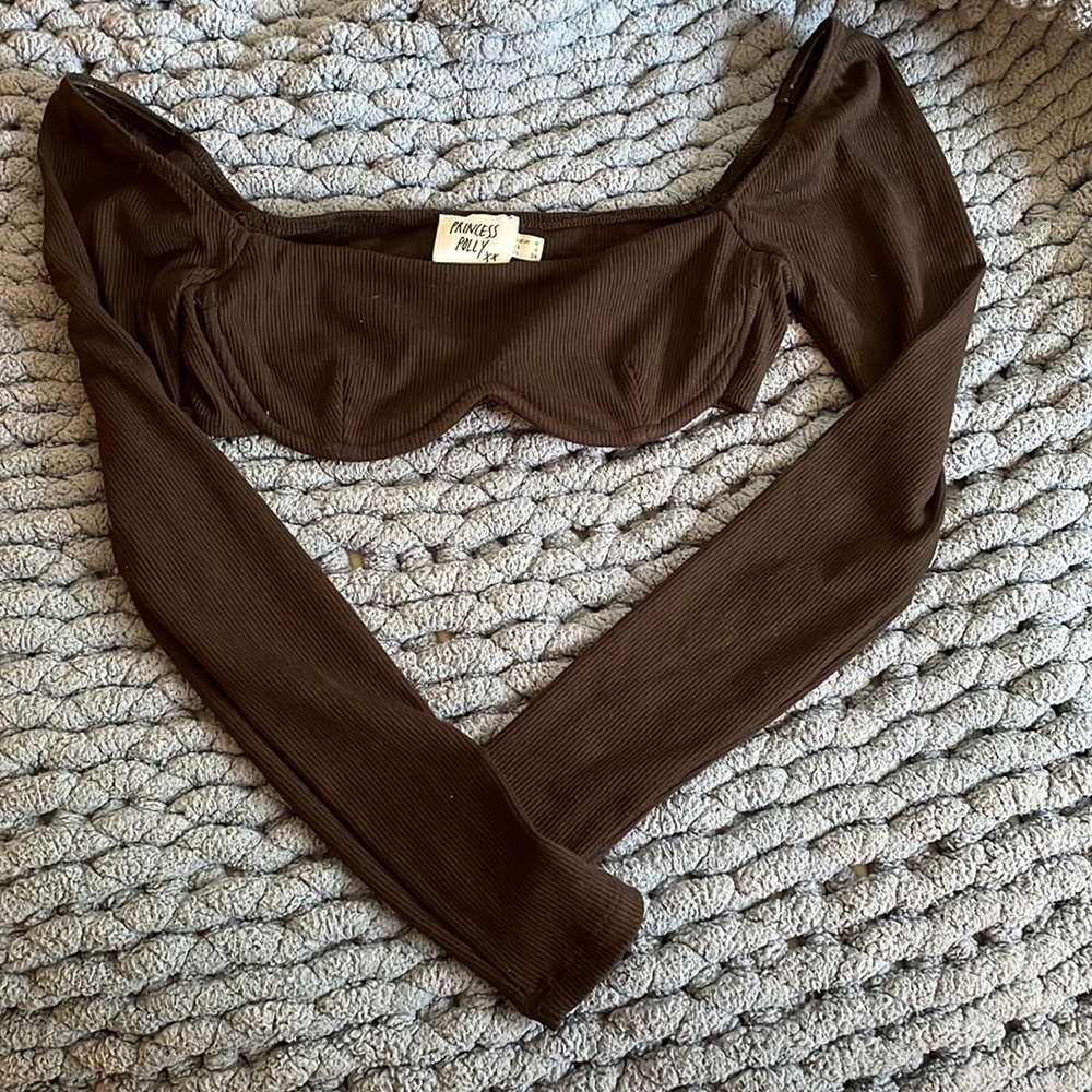 PRINCESS POLLY TOP - Black Size 4